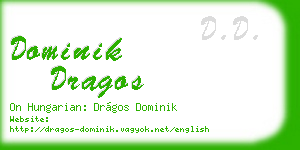 dominik dragos business card