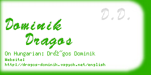 dominik dragos business card